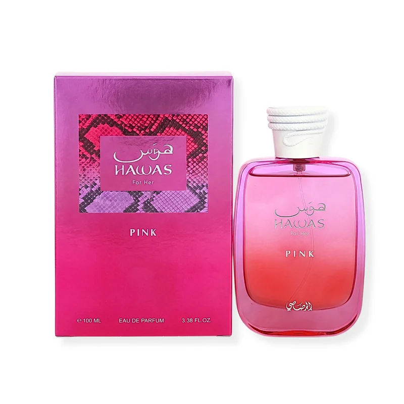 

Hawas Pink Eau de Parfum Spray by Rasasi for Women 3.4 oz