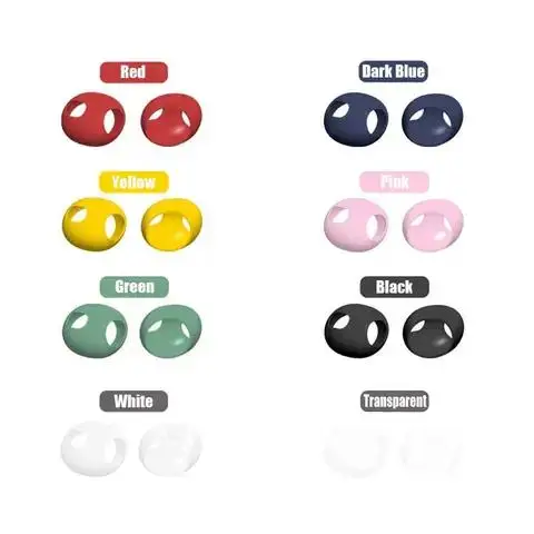 

2 For iPhone AirPods Silicone Earphone Case Cover Soft Ultra Thin Earphone Tips Anti Slip Earbud Replacement Cover