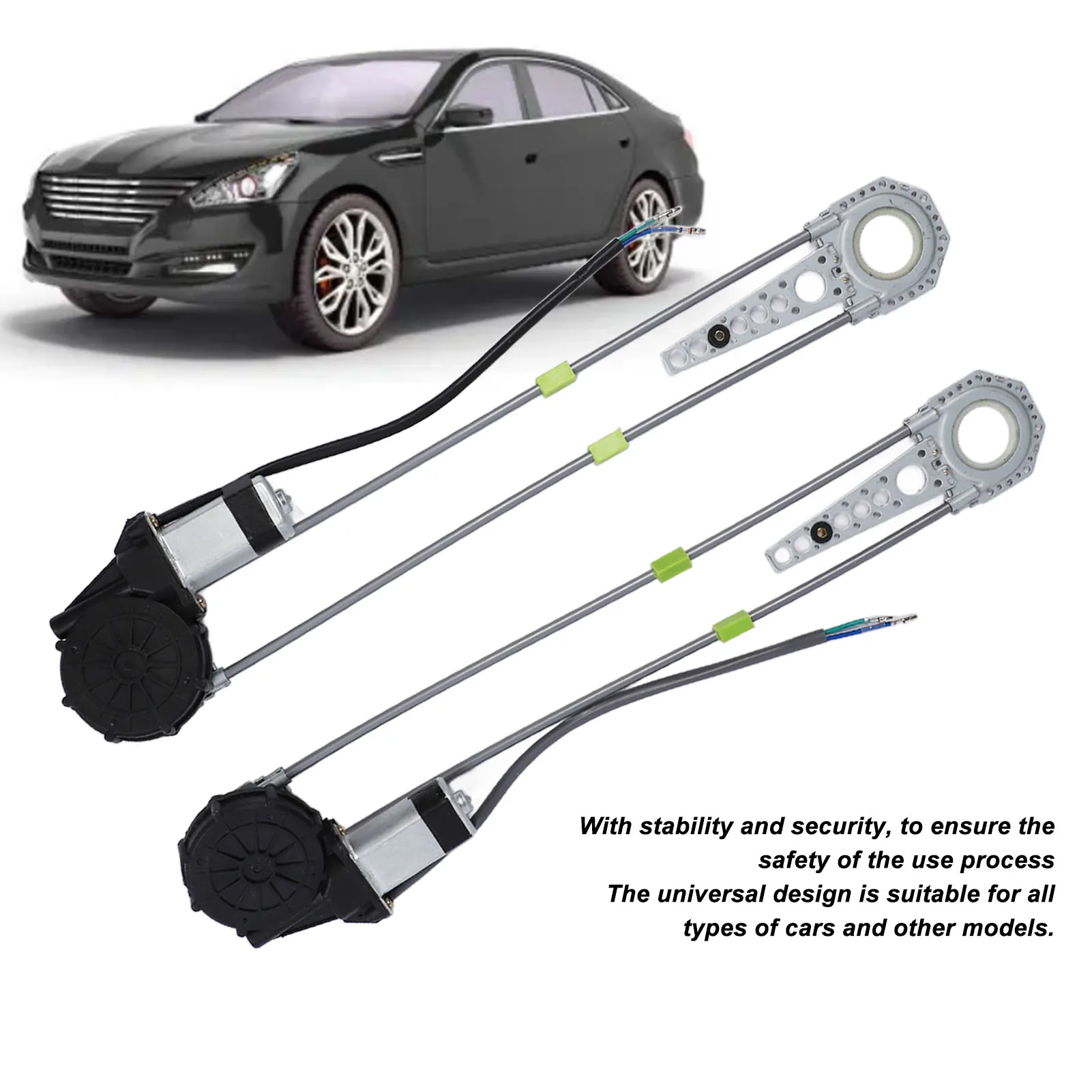 

Power Window Conversion Kit Electric Roll Up Conversion Kit Universal Fit for Car Truck Pickup SUV