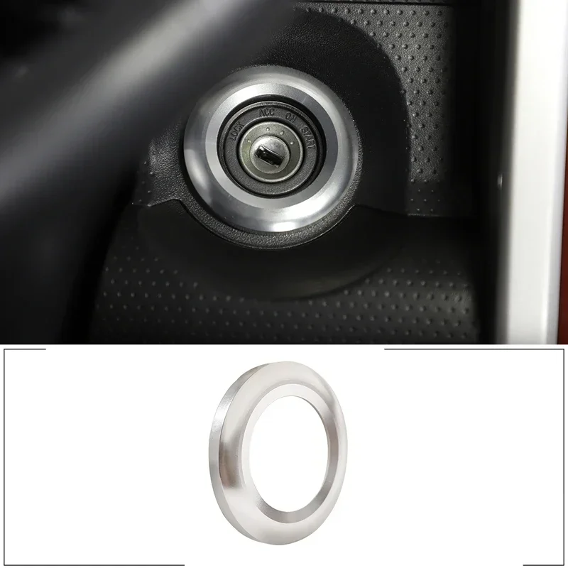 

1Pcs Aluminum alloy For 2007-2021 Toyota FJ Cruiser Car ignition switch keyhole decoration ring sticker car interior accessories