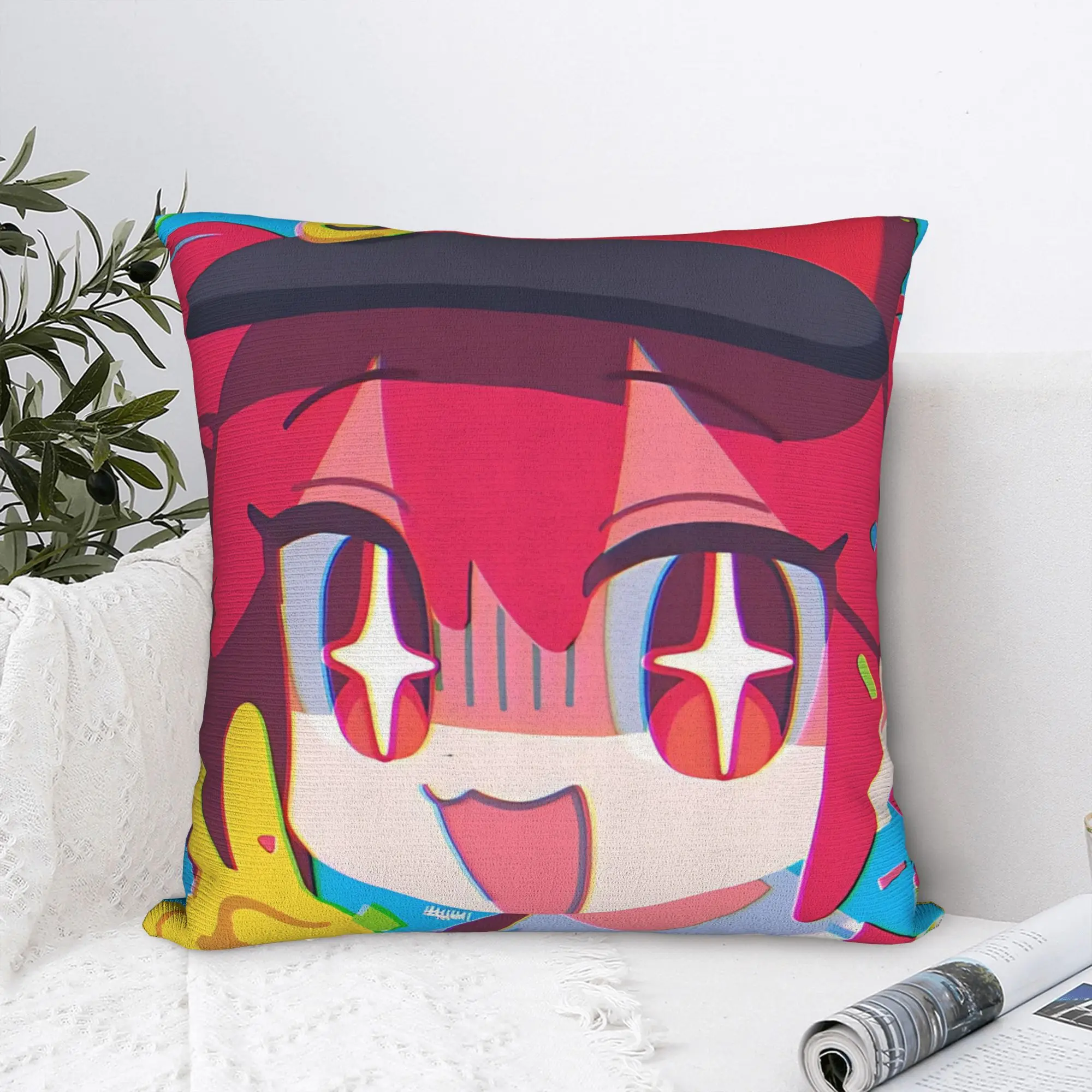Mesmerizer Kasane Teto – taies d'oreiller carrées, housse de coussin Kawaii, drôle, en Polyester, décorative, pour canapé, 45x45cm