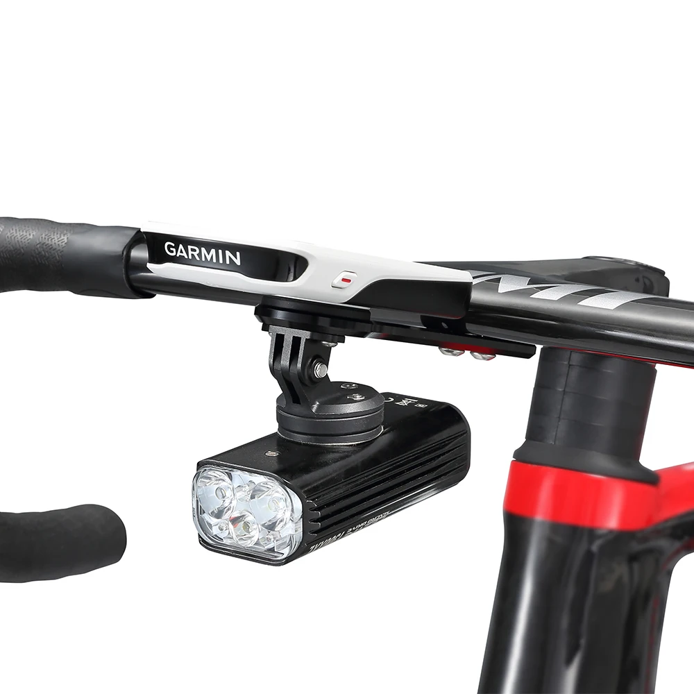 Aluminum Road Bike Integrated Aero Handlebar Cycling Computer Combo Mount Holder Bracket For Garmin Wahoo Bryton Gopro Headlight