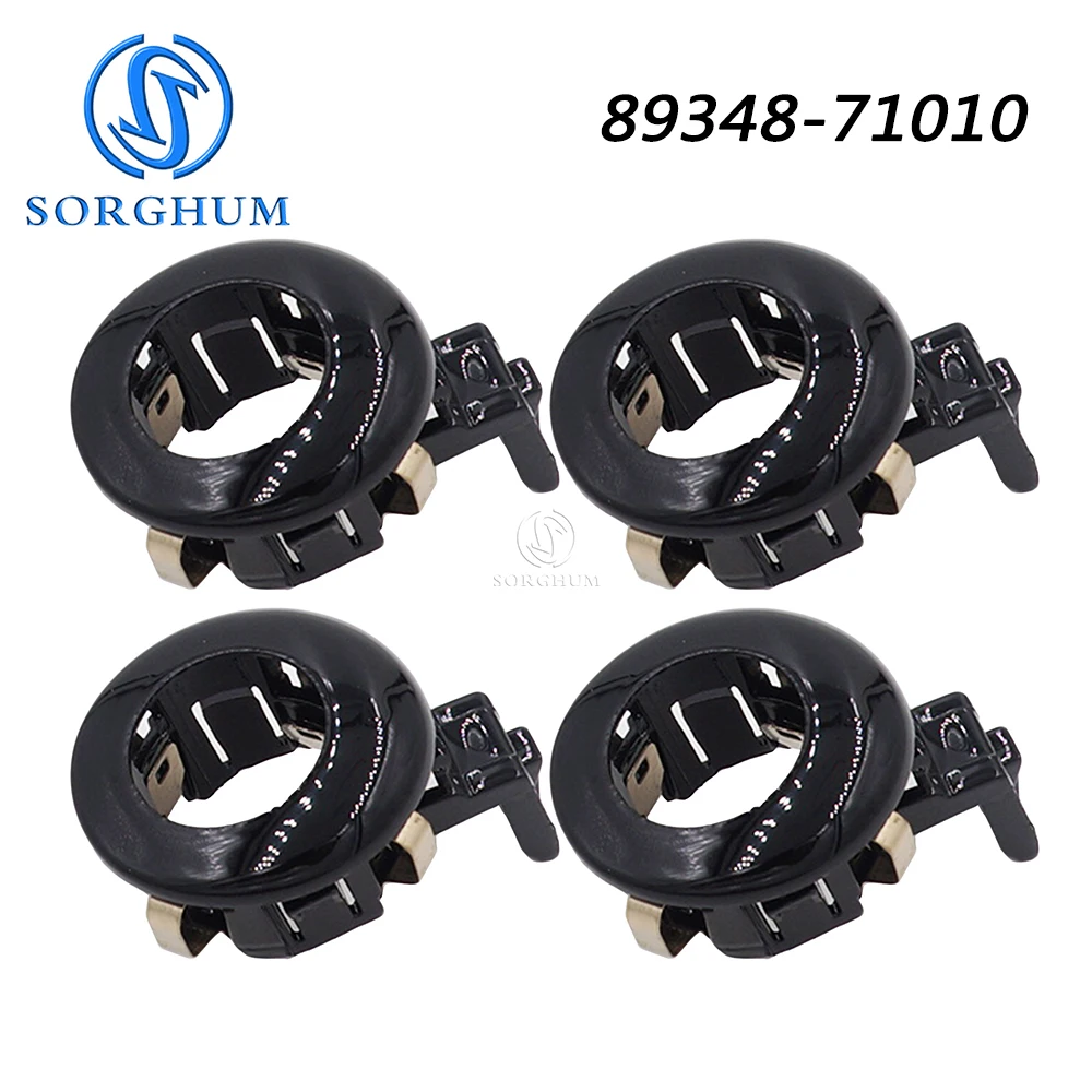 SORGHUM 89348-71010 4pcs 1pc For Toyota Land Cruiser Sienna Black PDC Reverse Parking Sensor Bracket Retainer Holder 8934871010