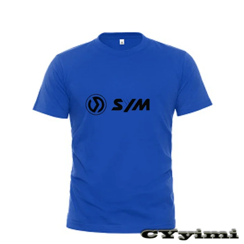 Camiseta de manga corta para hombre, camisa con logotipo, 300 algodón, cuello redondo, para SYM CRUISYM, 100%