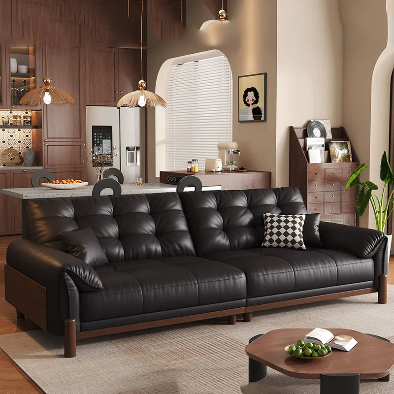 

Mid Century Luxury Living Room Sofas Leather Armchair Couch Designer Outdoor Sofa Room Decor Relaxing Divano Trendy Furniture