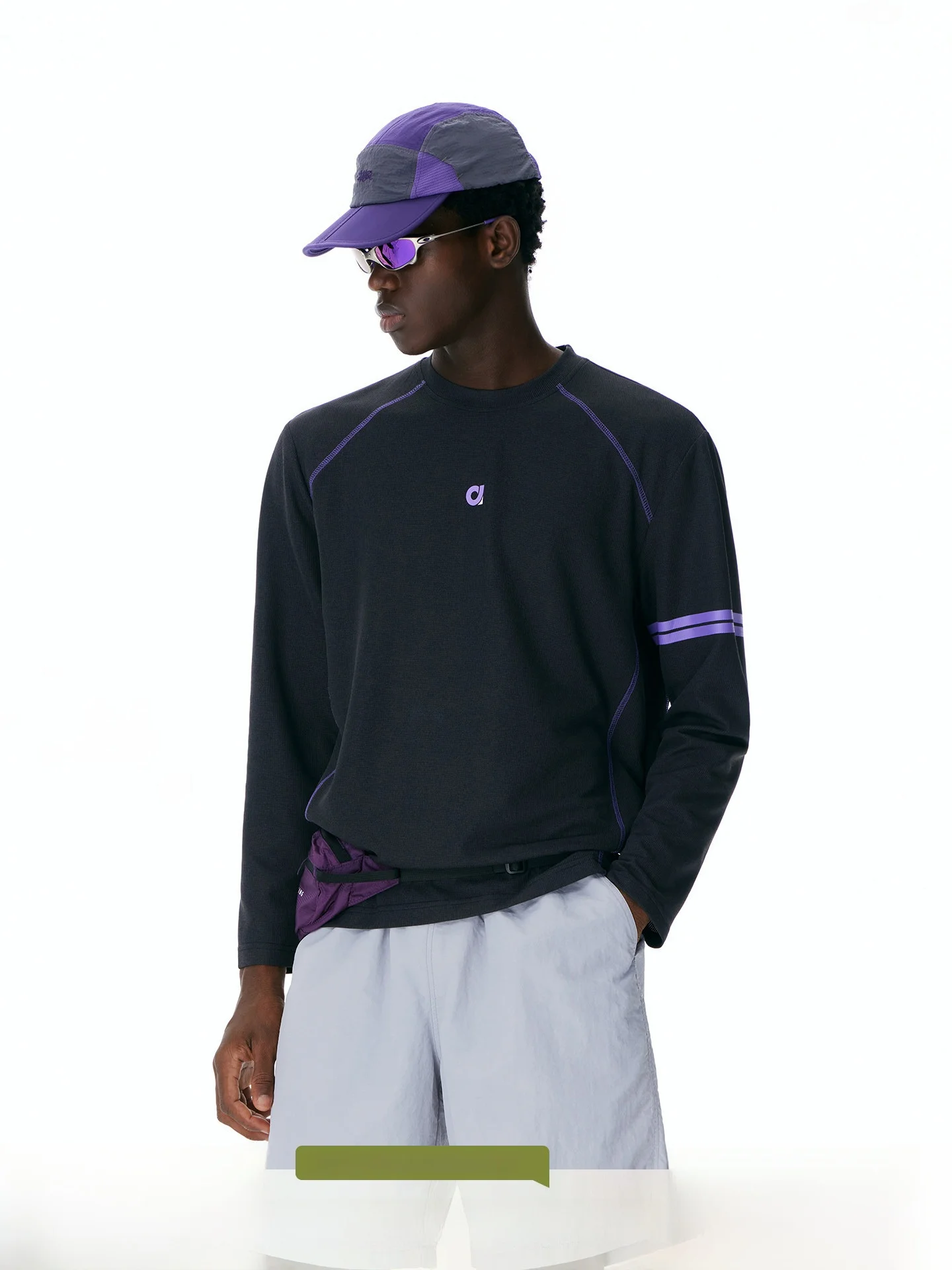 ARTANNIE Outdoor Color Block Hasselblad Line Sport Long Sleeve T-Shirt Men's Autumn New American Couple Tops Casual Style
