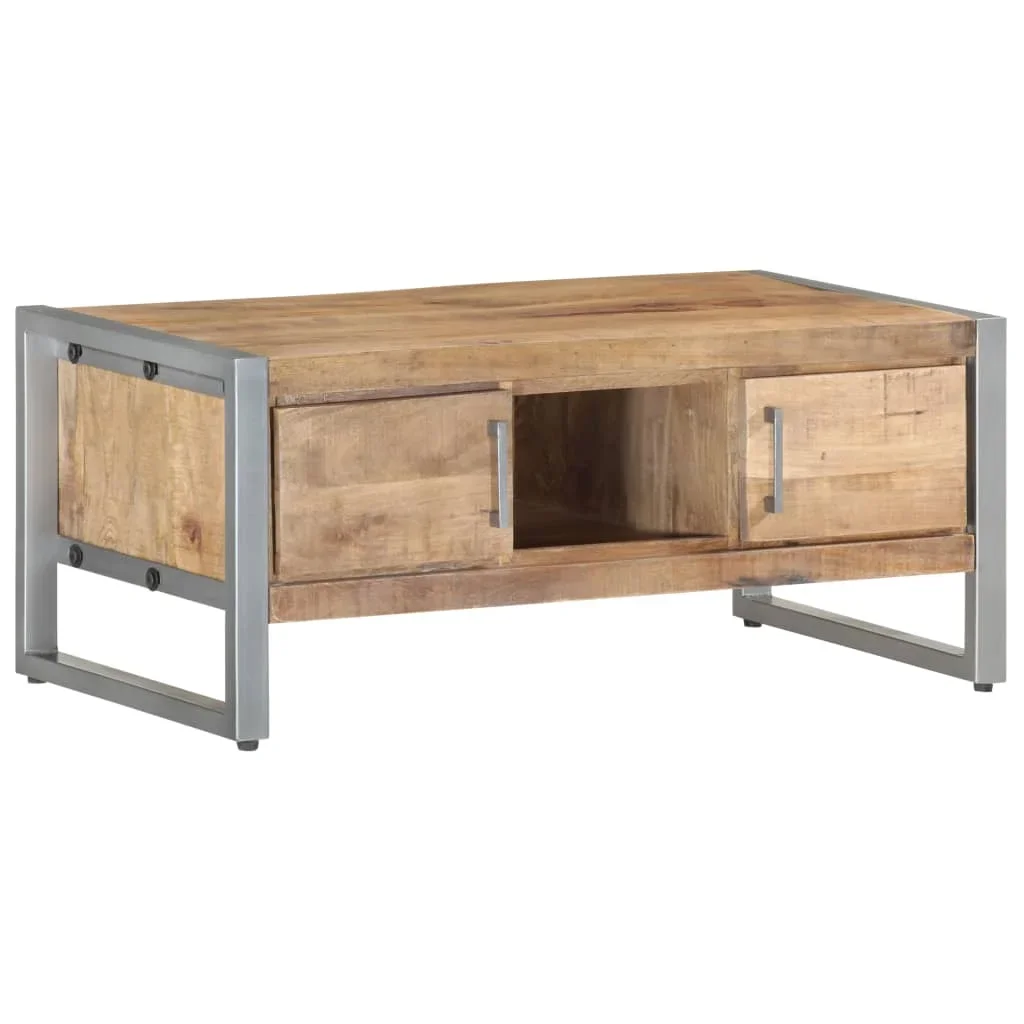 Low Table 95x50x40 cm raw mango wood