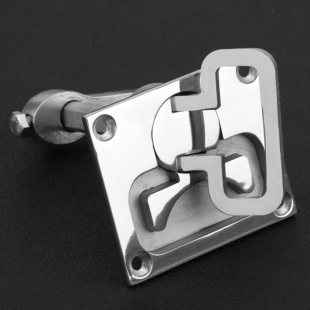 Marine Hatch Pull Boat Accessories Stainless Steel Flush Mount Floor Lock Hatch  Hardware Accessory for Marine Boat