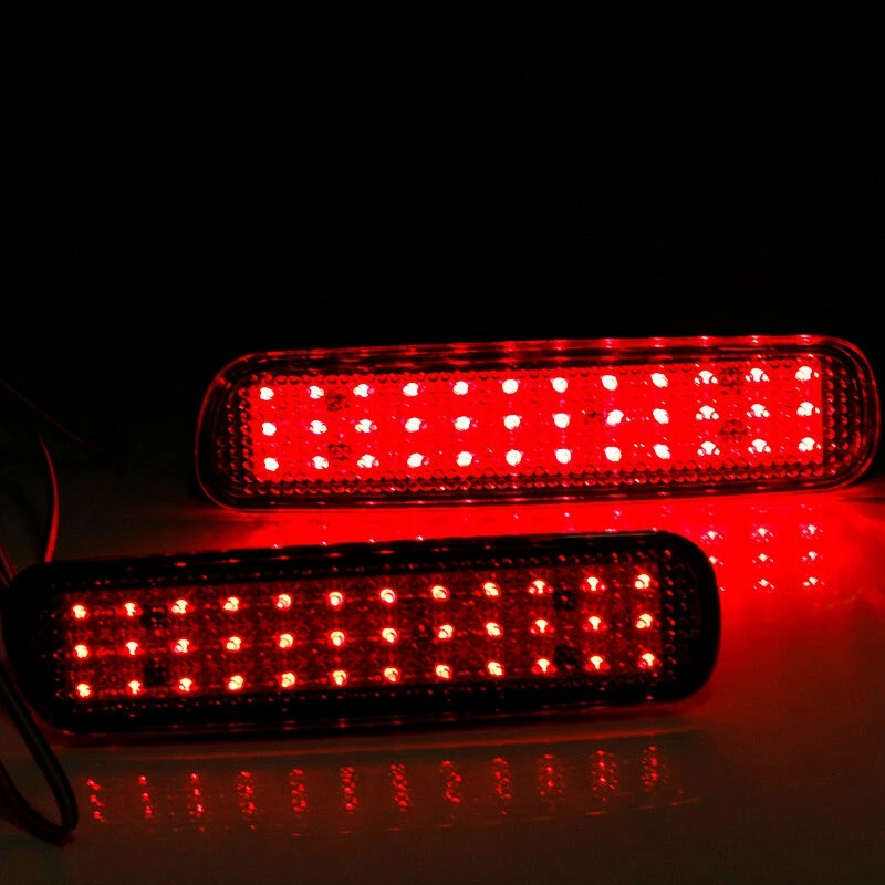 4X Car LED Rear Bumper Reflector Brake Light Tail Lamp For Toyota Land Cruiser 100/Cygnus LX470