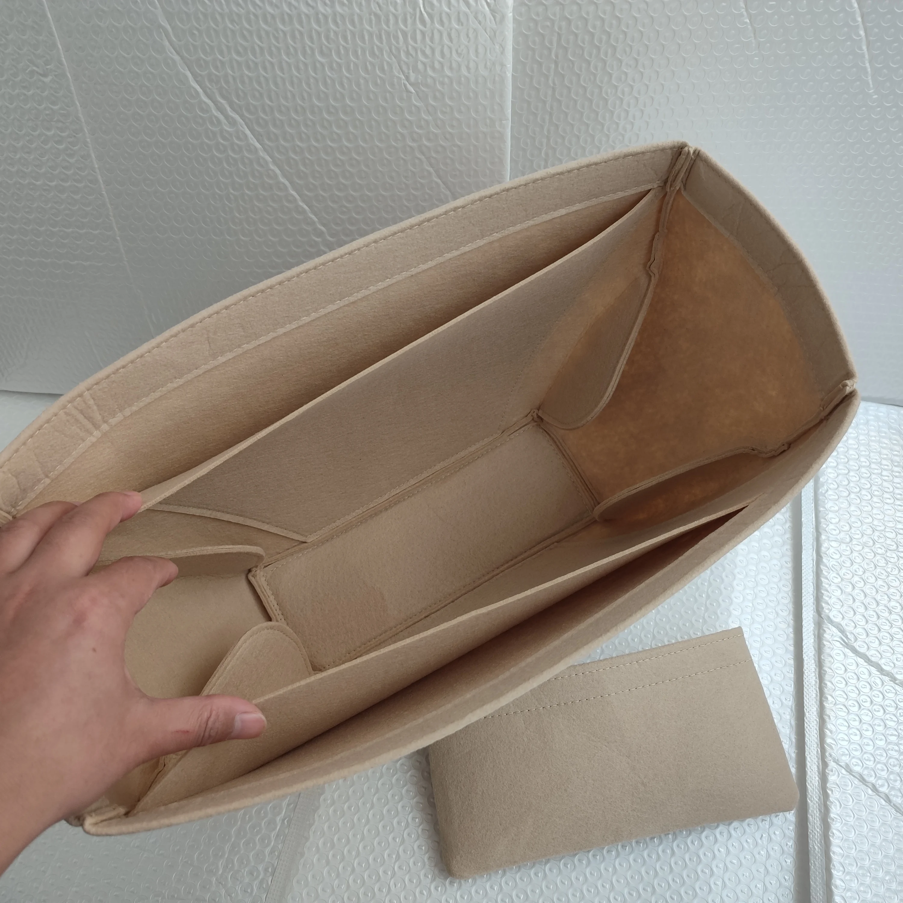 Doublure intérieure de sac à main adaptée pour mini fourre-tout Cyme ou Cyme, stockage de poudres, organisateur de sac à main, garde la forme