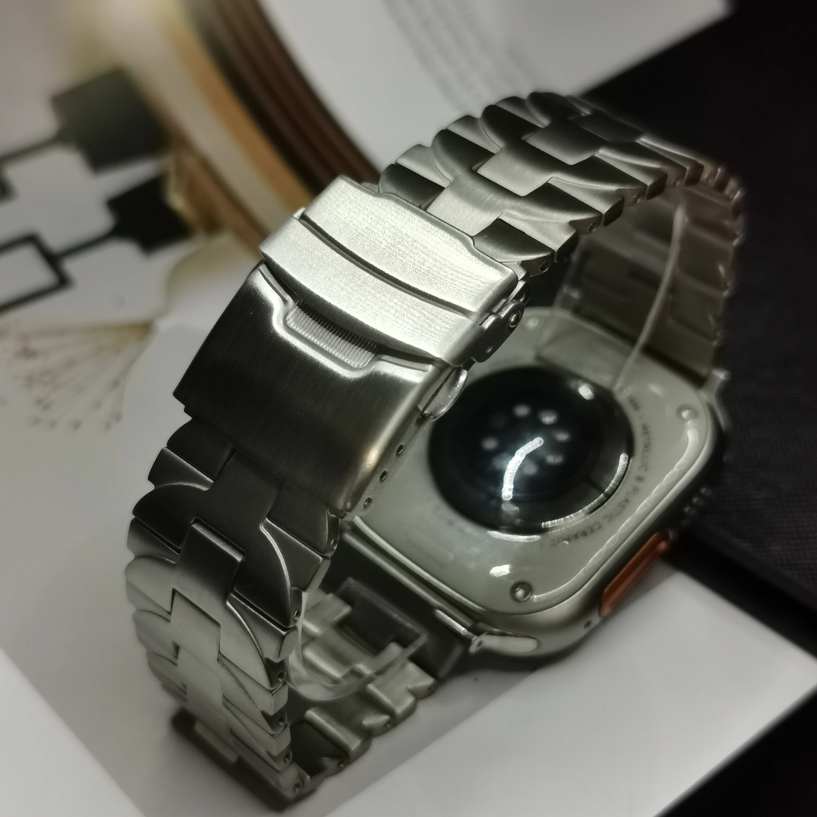 Titanium Bracelet for Apple Watch Ultra 2 Series 9 8 7 se 5 4 6 Band Metal Strap for iWatch 49mm 41 45mm 42 44mm 40 41mm Correa