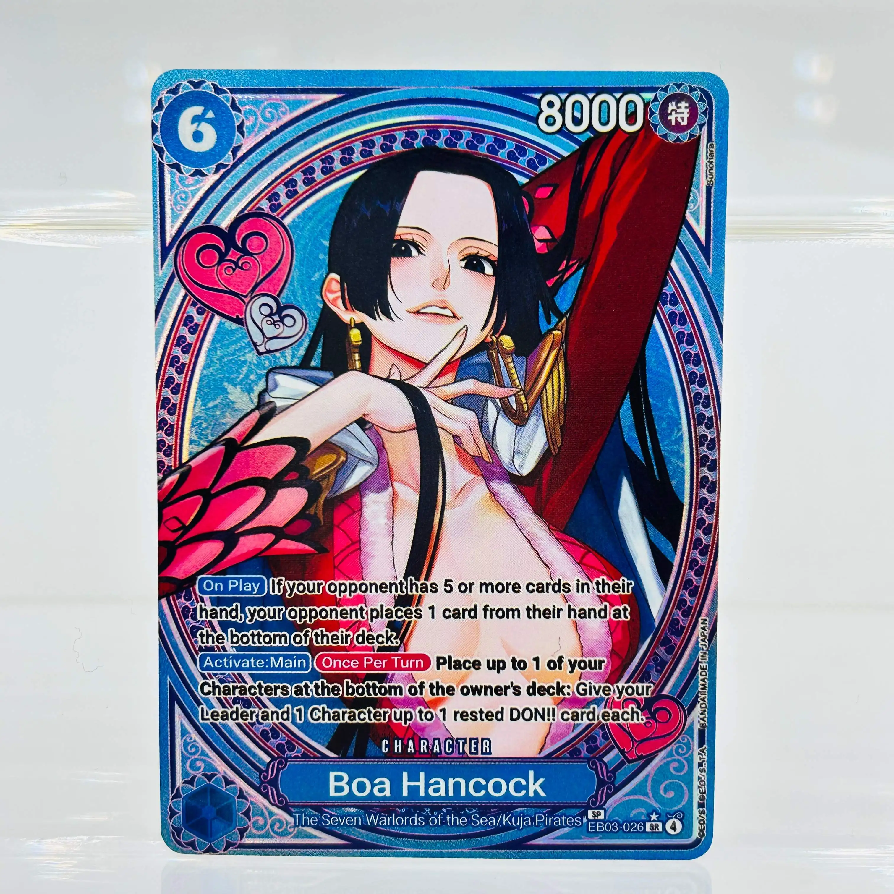 One Piece EN EB03-031 Vinsmoke Reiju DIY Holographic Textured Premium Anime Collection Card