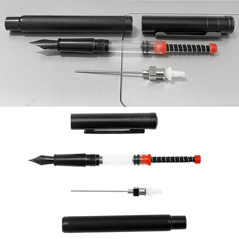 5 PCS Ink Syringe Filler Pilot Metropolitan Fountain Pen Spring Converter With Removable Blunt Needle Tip