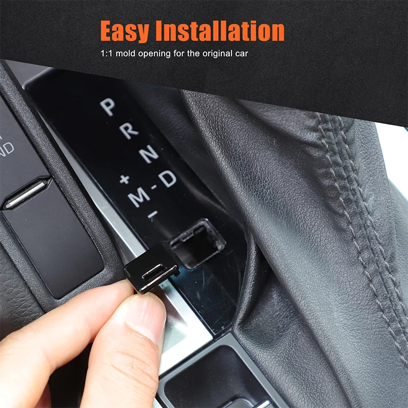

For Toyota Land Cruiser Prado 250 LC250 2024+ ABS Black Car Shift Lock Release Button Cover Sticker Car Interior Accessories