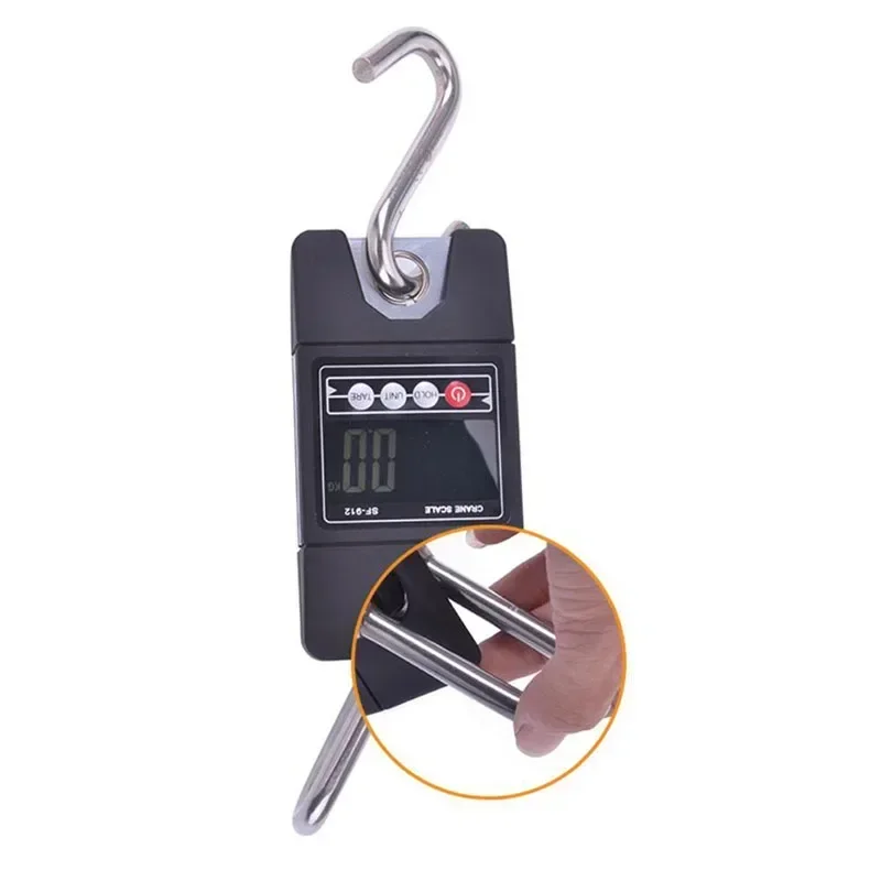 

SF-912 Mini LCD Digital Hanging Scale 300KG/0.1KG 300KG/100g Industrial Crane Scale Heavy Duty Hook Scales for Home Farm SF912