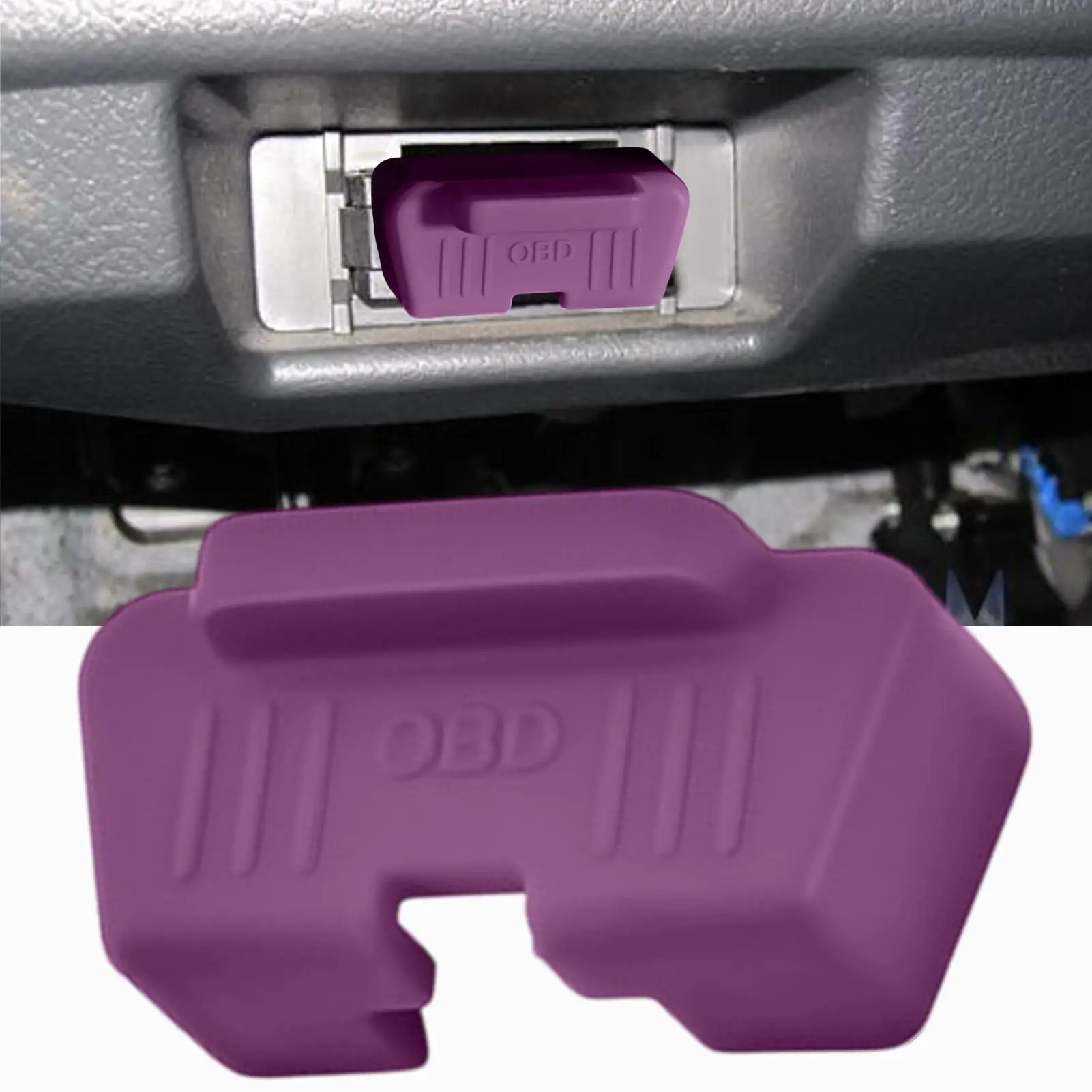 OBD Port Lock Cover Lock OBD Interface Protective Cover Silicone Protective Sleeve Car Security Device Auto Safety Tool