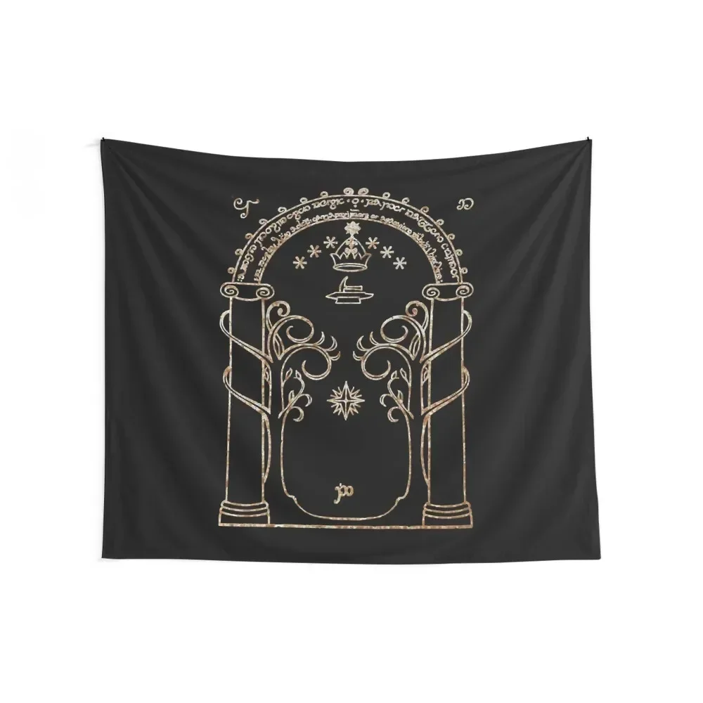 Gates of Moria, Doors of Durin Tapestry Christmas Decoration Bedrooms Decorations Decor For Bedroom Tapestry