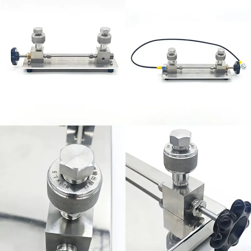 Calibrador de Presión de Aire de 2 Interfaces, Manómetro de 25 MPa, Instrumento de Expansión, Equipo de Calibración de Manómetros