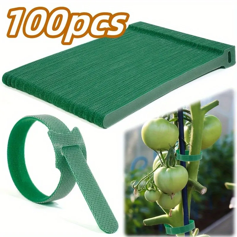 Reusable 6-Inch Non-Slip Nylon with Adjustable Closure, Durable Plant Support, for Climbing Plants, Gardening Applications