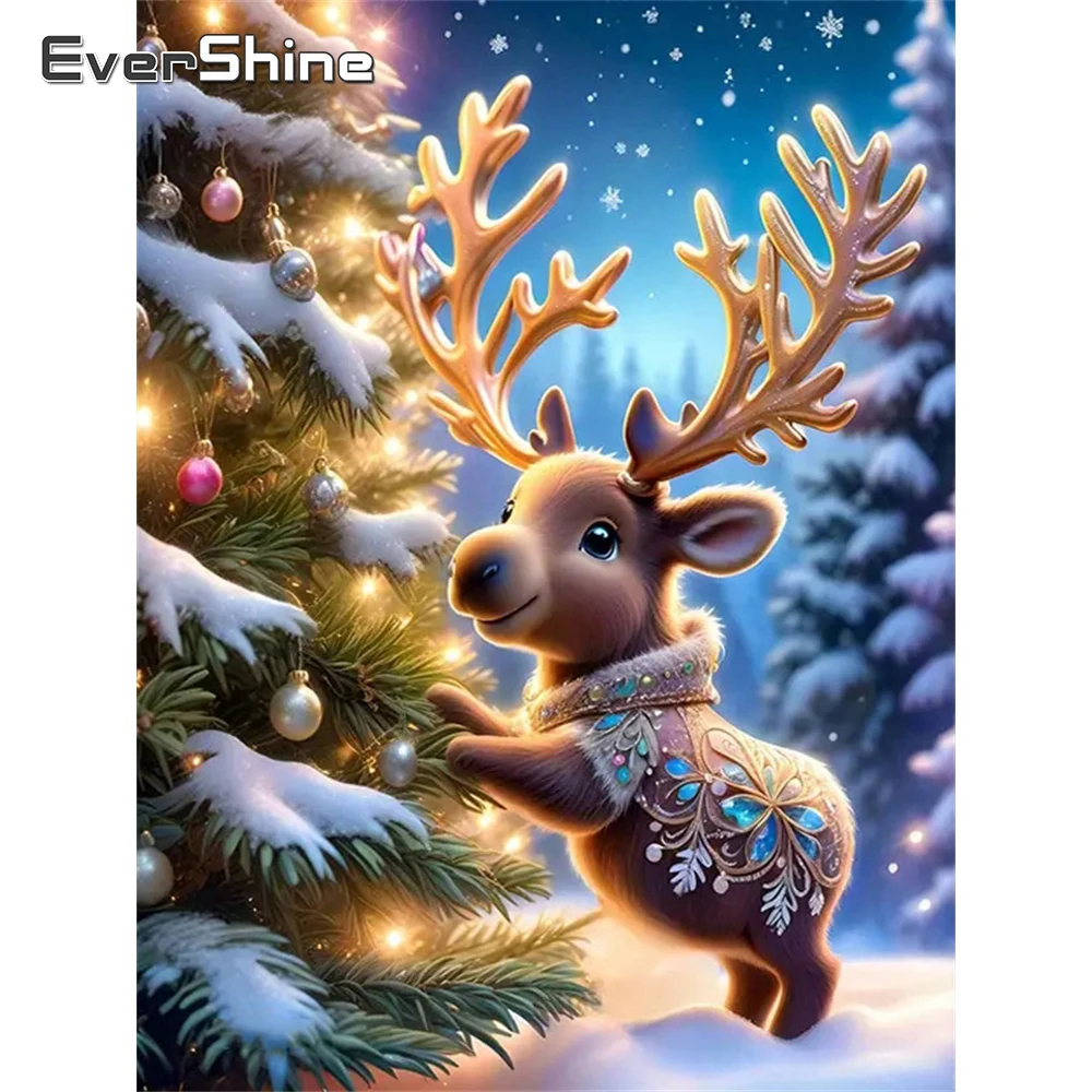 Evershine Hirsch Diamant Stickerei Tier Acryl Handwerk Liefert Mosaik Winter Baum DIY Neue Ankunft Diamant Malerei Handwerk