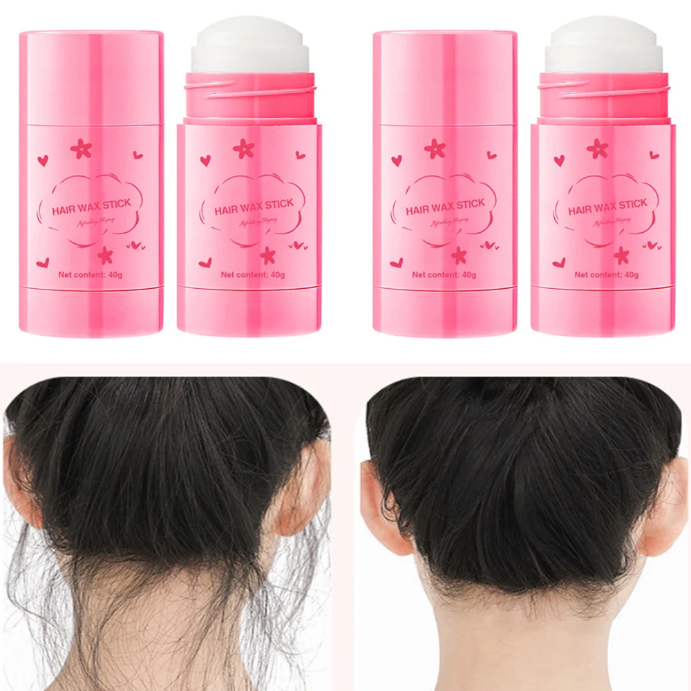 10/20PCS Plum Oil Sleek Stick Vegan Wax Hair Stick Non-Greasy Travel-Friendly Tames Flyaways Hair Styling Stick Cruelty-Free