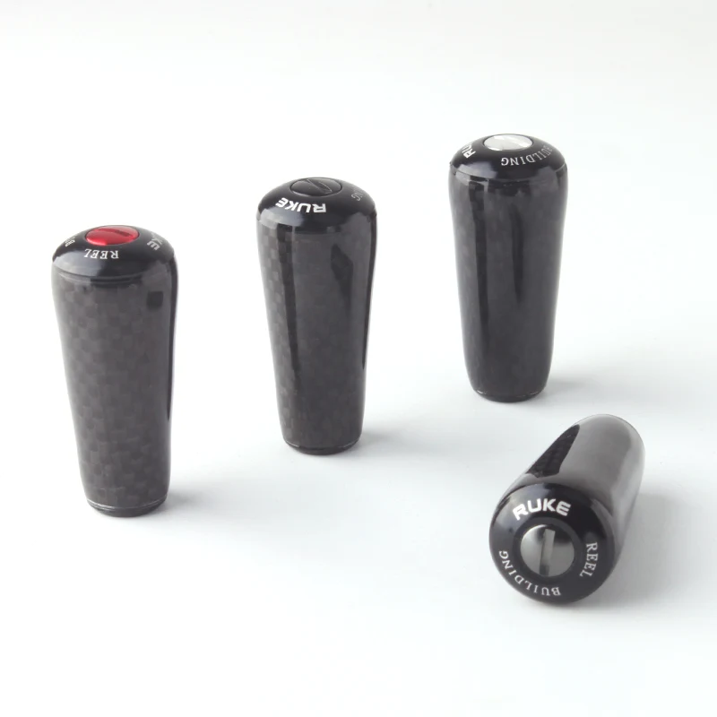 Umi novo carretel de pesca botão de carbono com 2 peças de rolamentos 4 peças arruelas para sh/d diy rocker super leve 11.7 g/pc comprimento 48.5mmacessório
