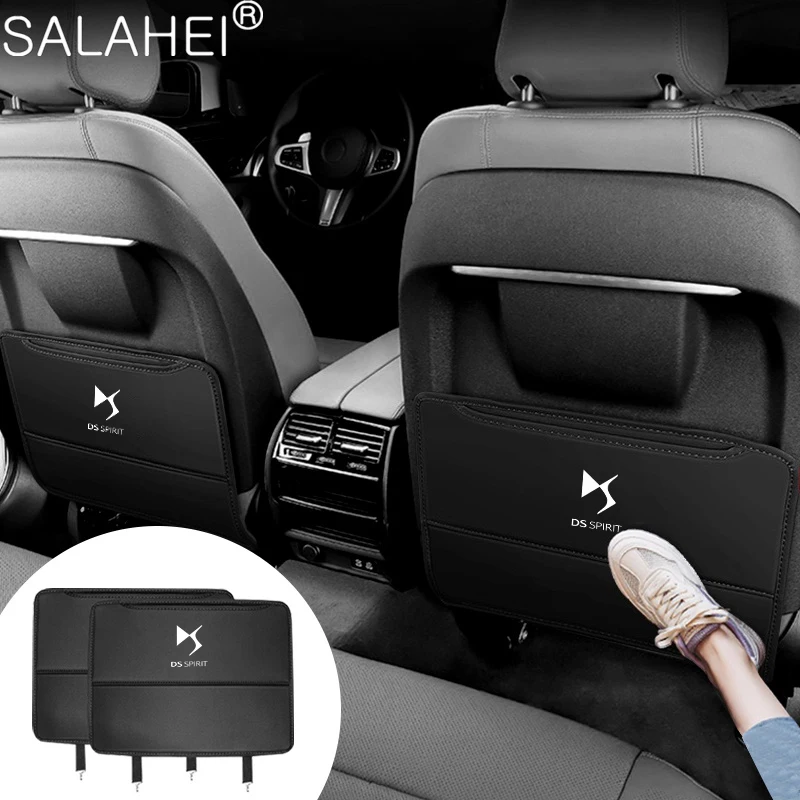 Car Seat Anti-Kick Pad Back Anti-Dirt Protector Cover For DS SPIRIT DS3 DS4 DS4S DS5 5LS DS6 DS7 DS9 WILD RUBIS E-Tense DIVINEDS