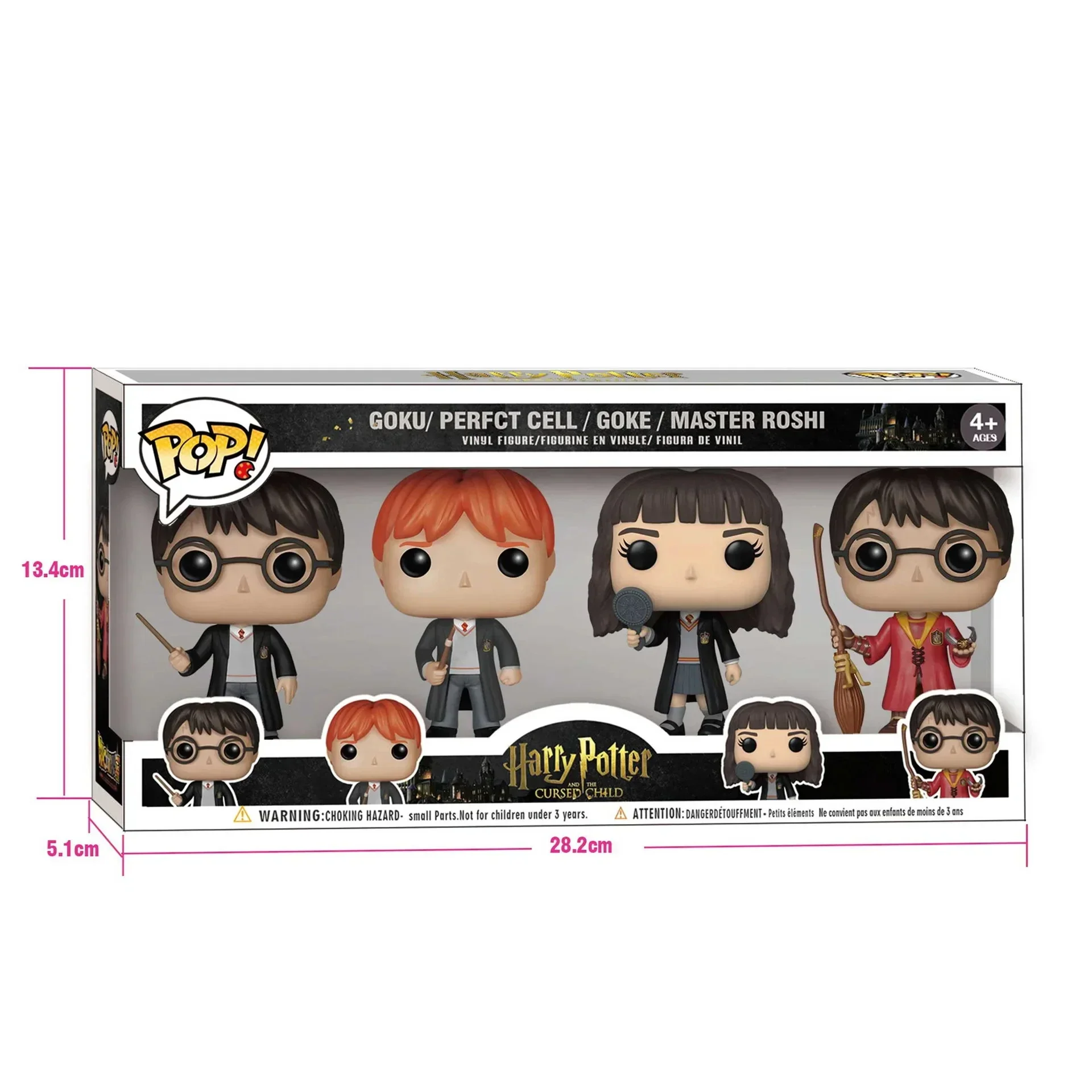 Figure HarridPotter Ron Hermione Snape Dobby Luna Lord Voldemort Soul Eating Vinyl Action Figure Collection Model Toys Gifts