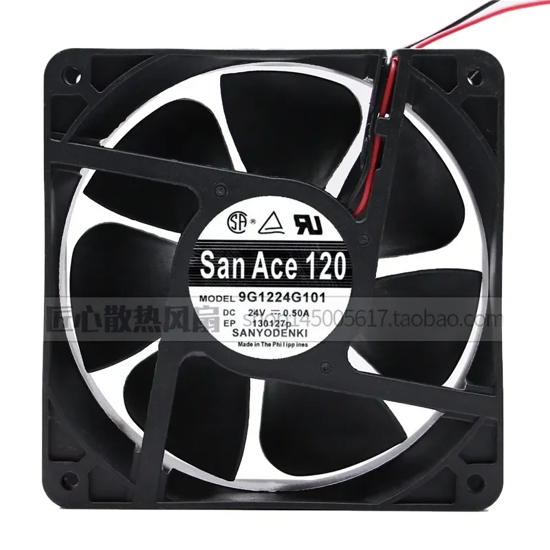 Ventilador de Refrigeración Original SANYO 9G1224G101 24V 0.50A 12038 12cm para Inversor SANYO