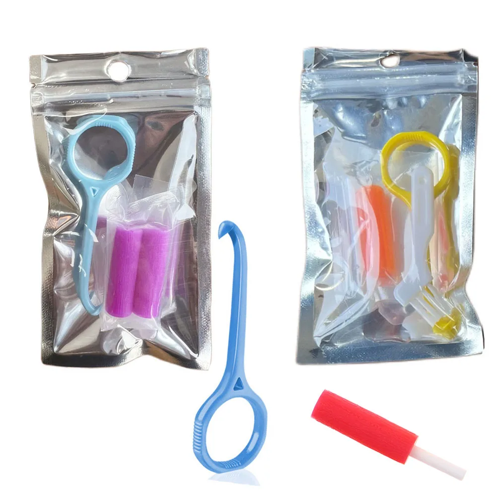 2 Packs Dental Orthodontic Aligner Remover Invisible Brace Extractor Chewies Silicone Tooth Socket Removal Hook Tool Oral Brush