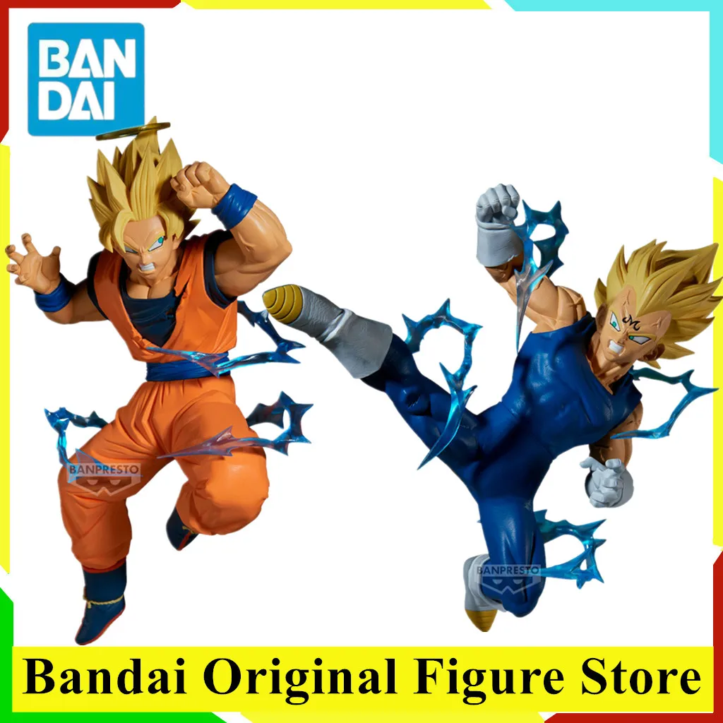 

Оригинальный BANDAI Dragon Ball Z Majin Vegeta Son Goku SSJ Match Makers, экшн-фигурки, игрушки, модель из ПВХ, коллекция кукол в подарок