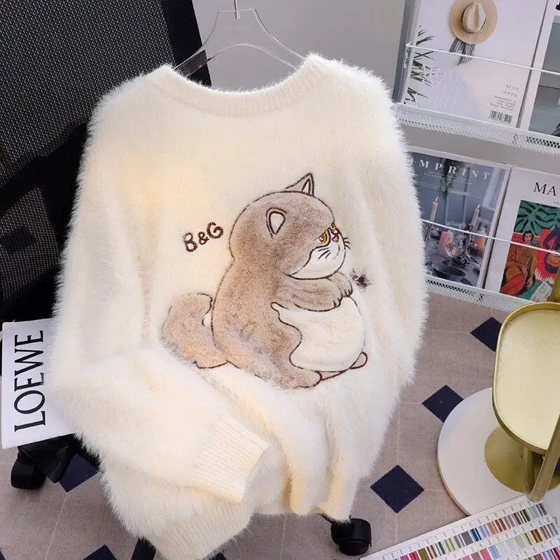 

Сексуальный модный матч для занятий спортом, сохраняющий тепло свитер для девочек, пушистые топы, свежий домашний чистый одяг для отдыха на открытом воздухе, милый милый новый