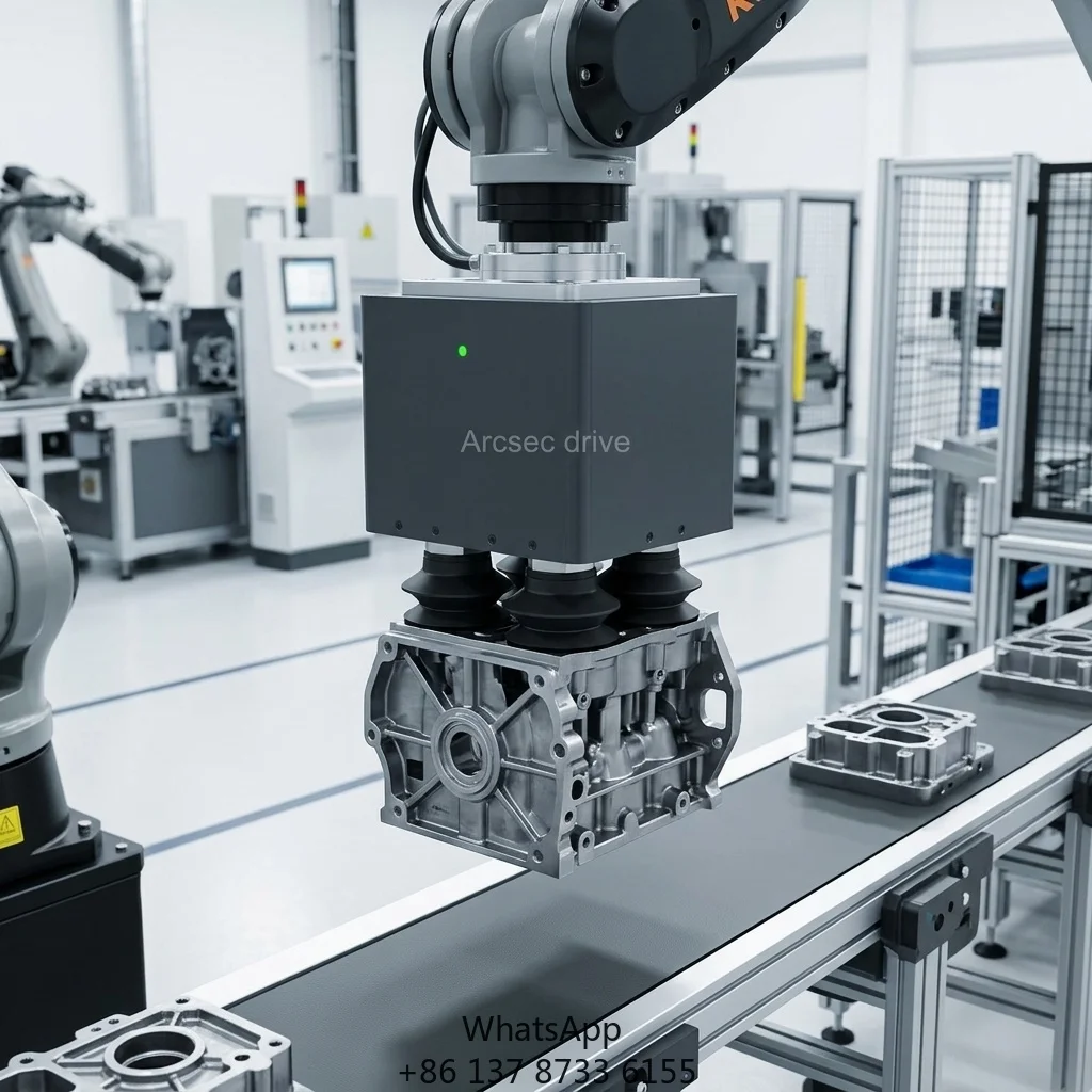 Heavy-Duty Modular Electric Gripper With Torque Speed Position Control, Power-Off Self-Locking