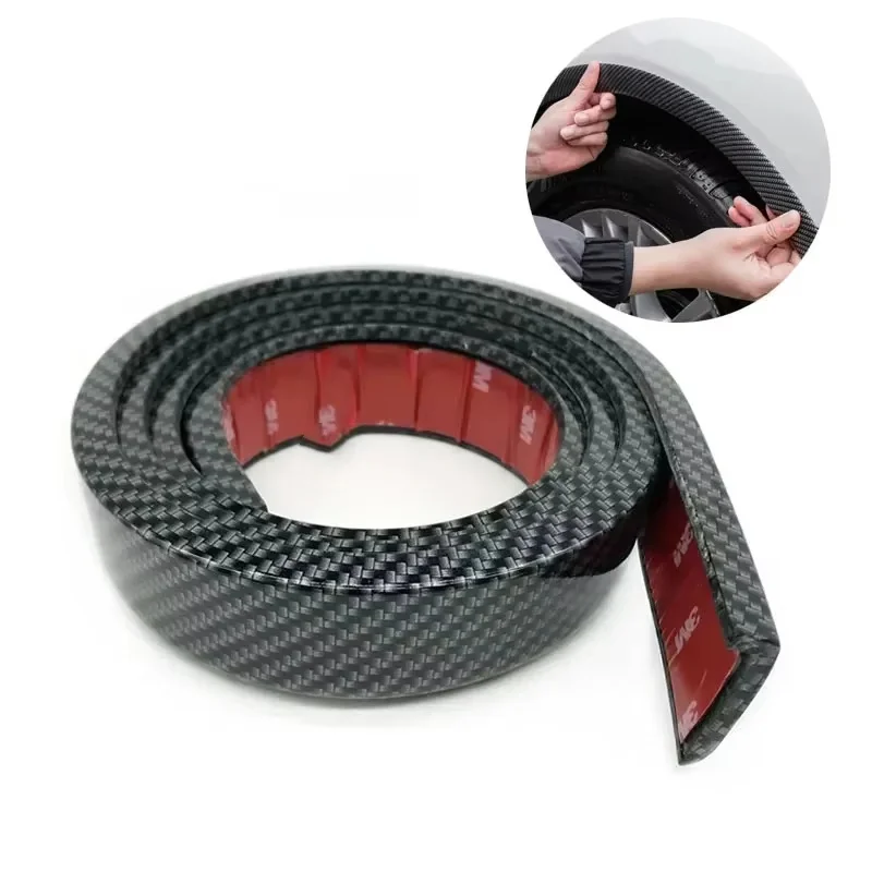 عجلات سيارة منقوشة من ألياف الكربون، أقواس إطارات، مصدات عجلة السيارة العامة، أقواس القرن، شفاه مزخرفة، حماية مصبوبة ممتدة #6