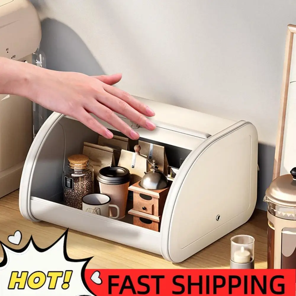 Panera Moderna de Metal de Gran Capacidad para Organizar la Cocina (Blanca)