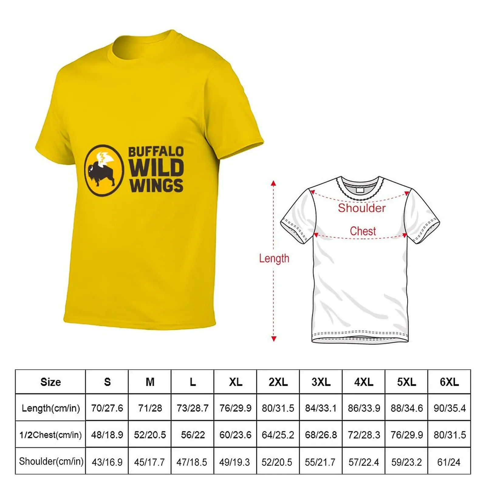 Buffalo Wild Wings Logo T-shirt sweat vintage boys whites graphics men t shirts