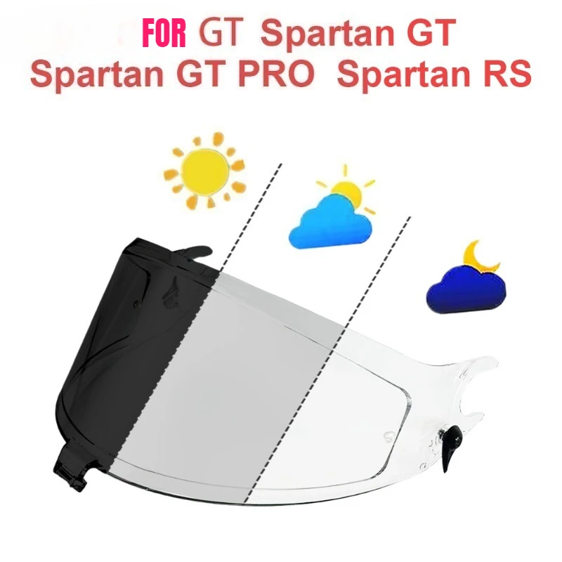 

Motorcycle Full Face Helmet Visor for SPARTAN RS Helmet Visor Lens Lens Replacement Lens for SHARK SPARTAN GT / GT PRO