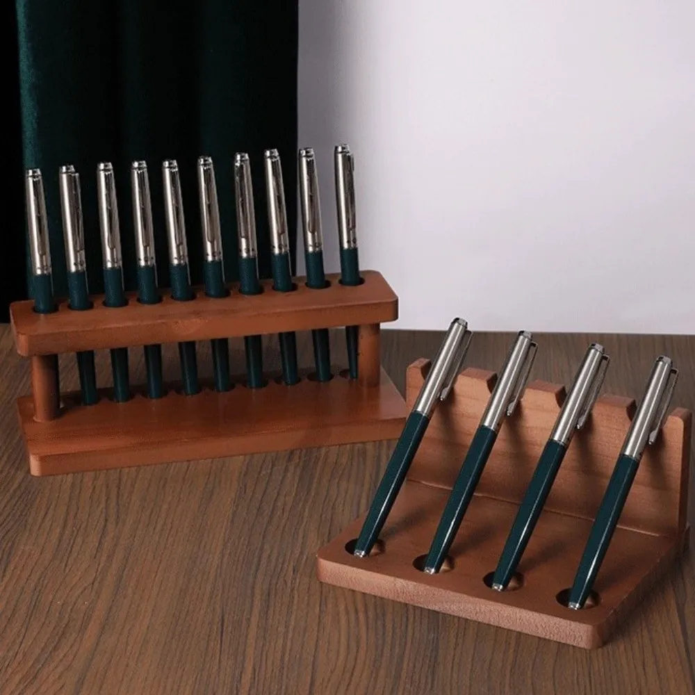 Simplicity Vertical Wooden Pen Stand Household Storage Box Office Pen Holder Phone Holder Desk Organizer Pen Holder Living Room