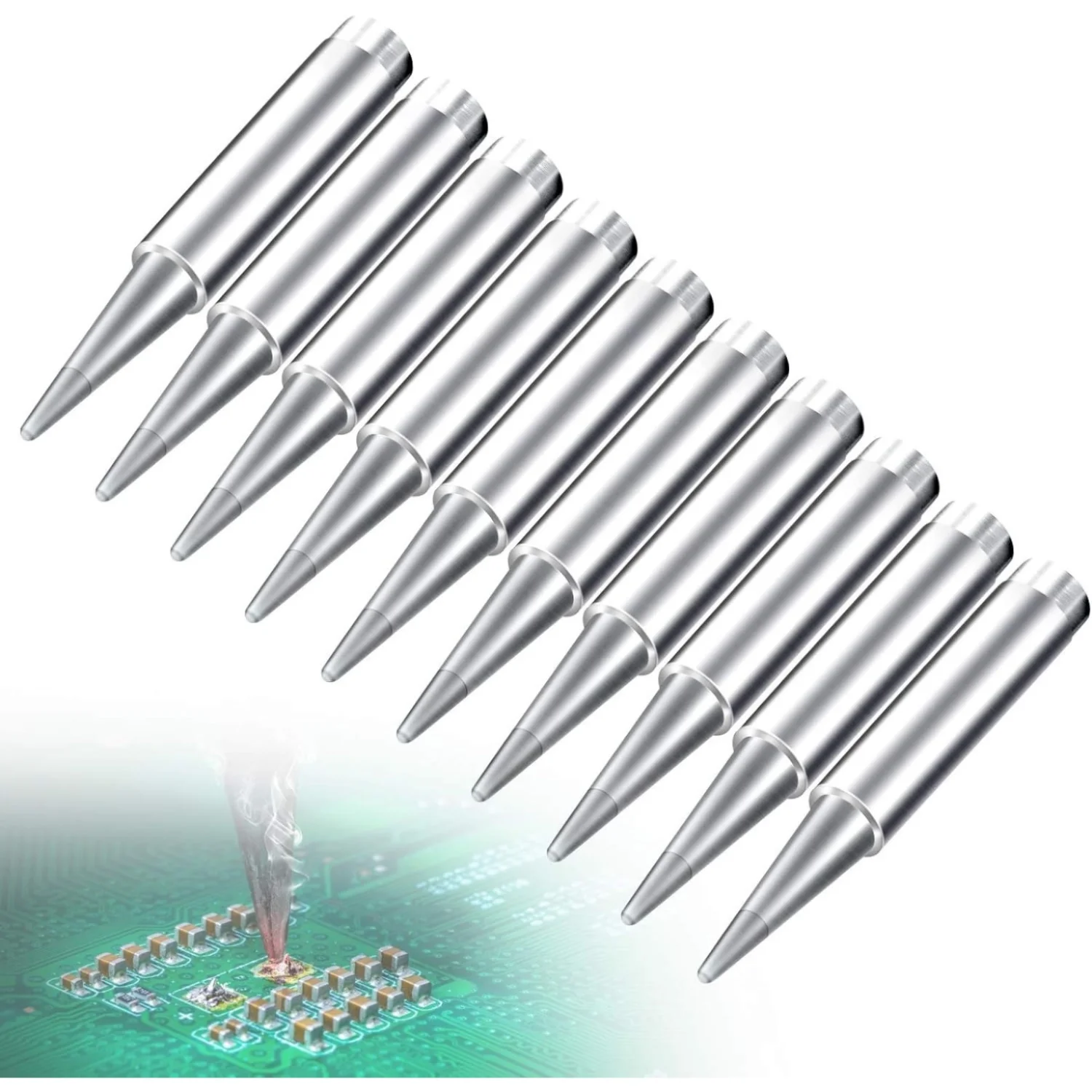 10Pcs/Set 900m-T Series Welding Tool Lead-Free Soldering Iron Head Bit for Welding Accessories Soldering Iron Tip