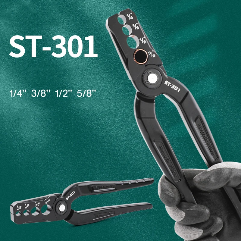 

K50 O50 ST301 Copper Tube Repair Pliers Versatile Round Plier Tool Compound Rounder and Flat Folding Tube Fix Leaks Quickly