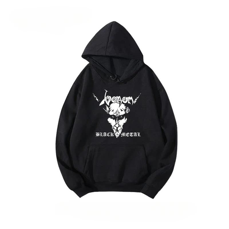 Nueva sudadera con capucha para hombre y mujer de la banda de rock Bathory Heavy Metal Punk Black Metal Rock Band Venom Motorhead, tendencia
