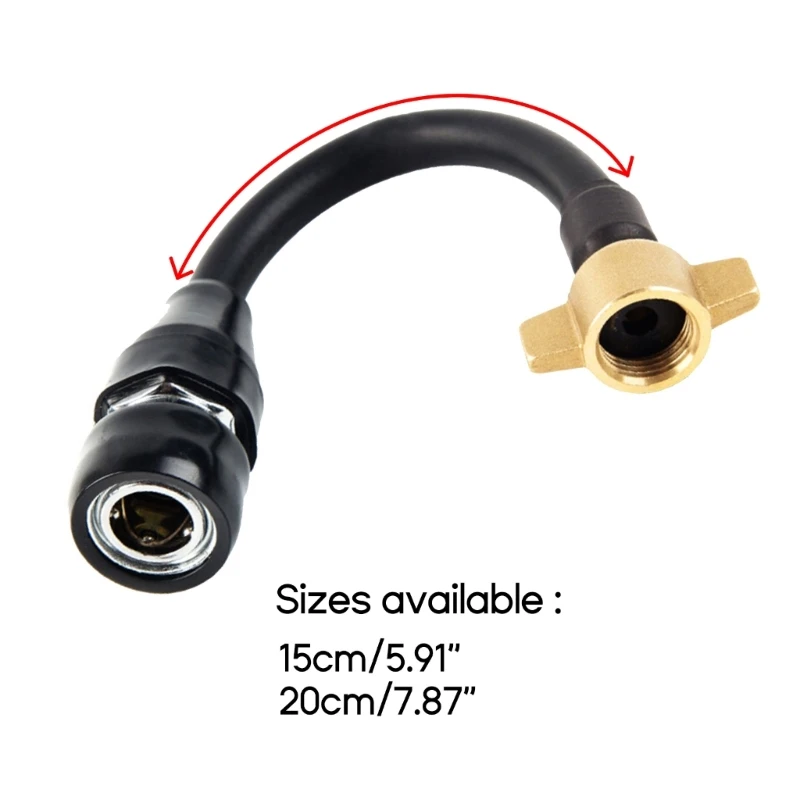 Conector entrada ar do tanque ar para caminhão pesado Q39F com rosca SP20 durável 6/8 polegadas