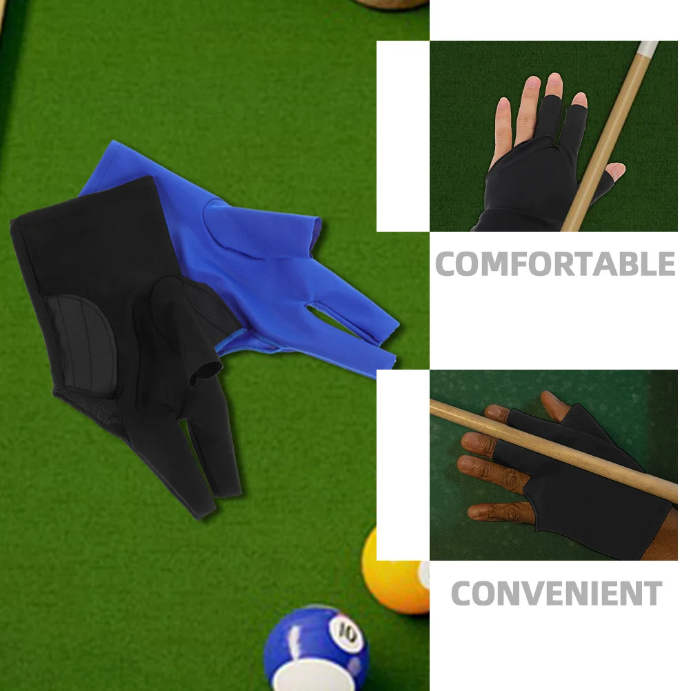 2 قطعة قفازات البلياردو تنفس مرونة مقاومة للاهتراء تجمع جديلة قفازات ل السنوكر الهرم جديلة اكسسوارات بركة قفاز