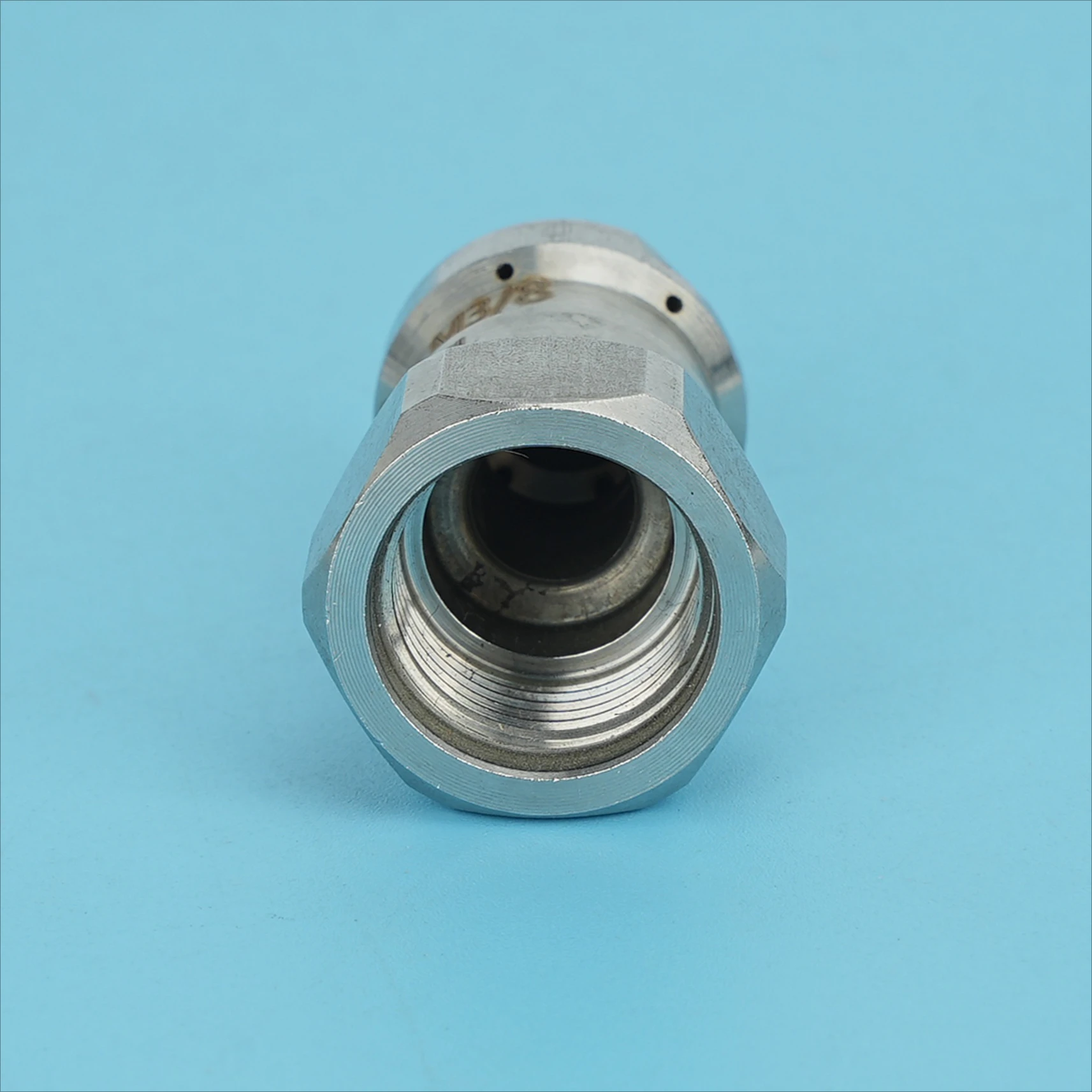 Stainless Steel Sewer Cleaning Nozzle 3/8 Female Thread Rotating Drain Jetting Nozzle Pipeline Dredge Spray Tip