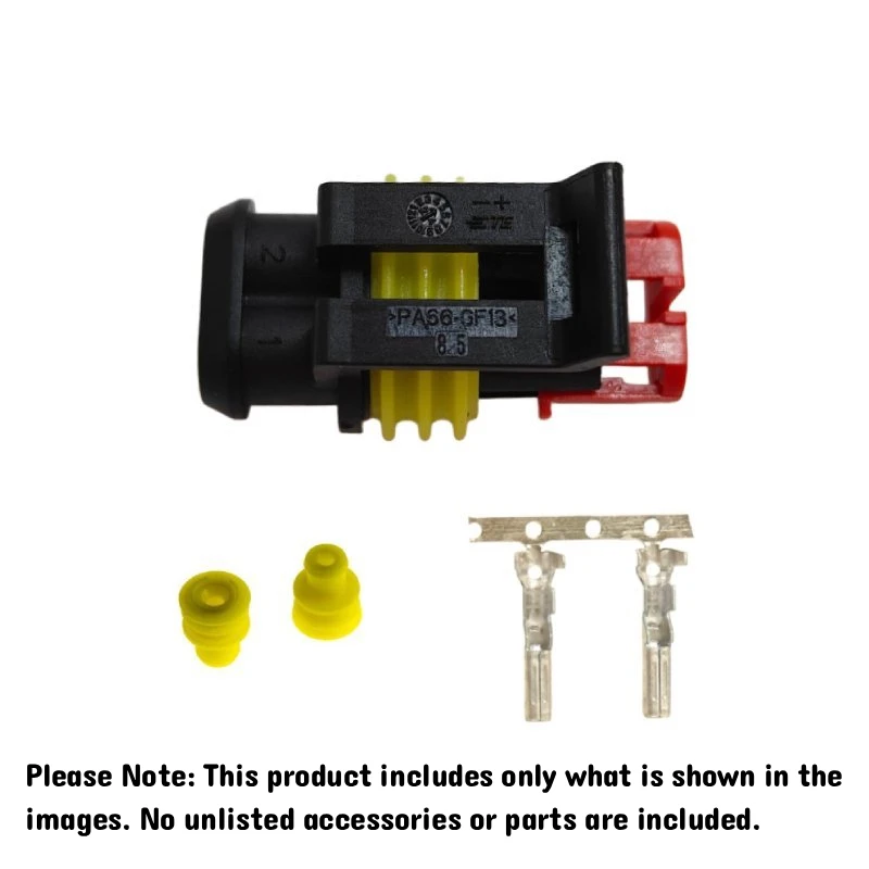 282080-1,Female Housing,Wire-to-Wire/Wire-to-Device/Wire-to-Board,2P,Centerline .236 in,AMP Superseal 1.5mm Series,Male,282104-1