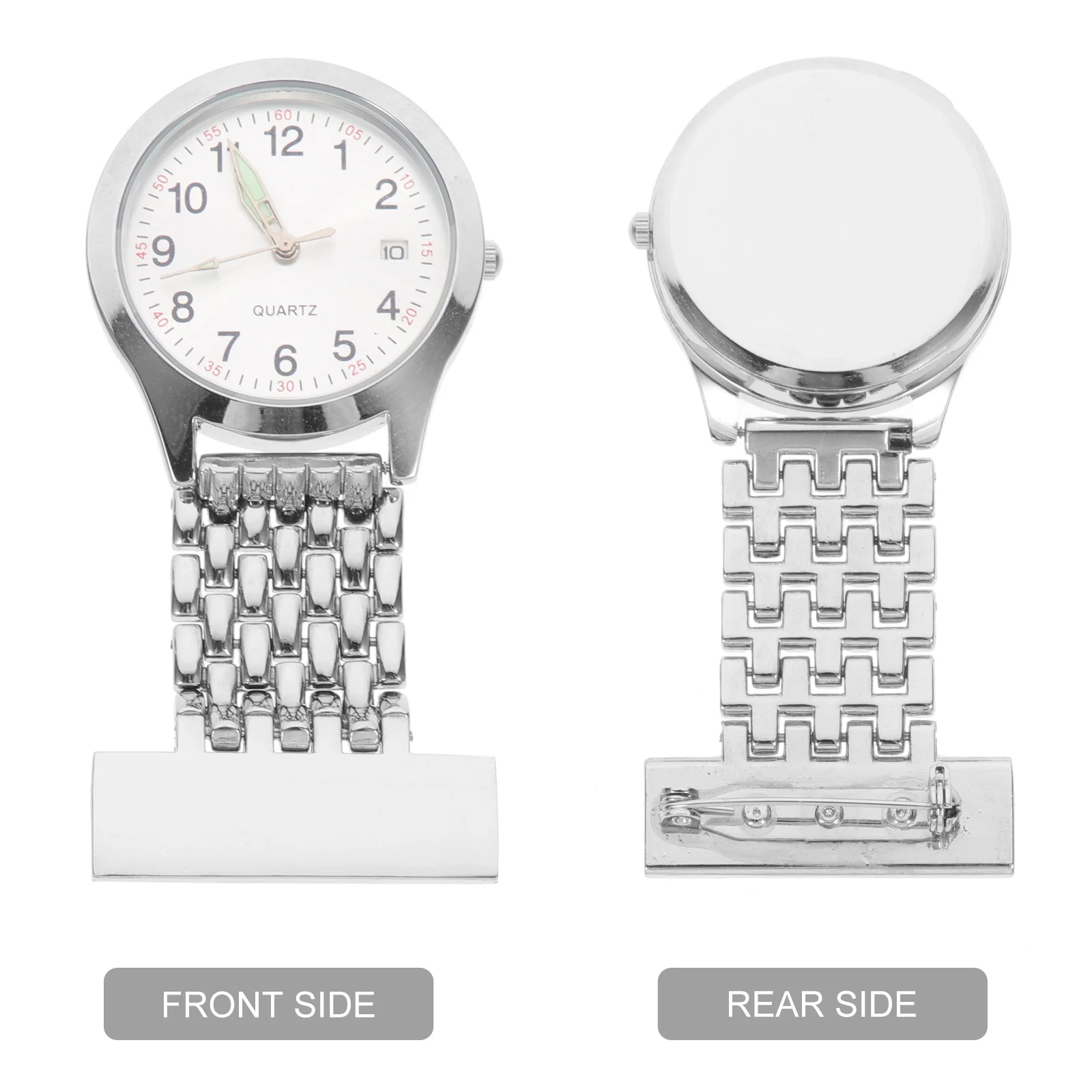 ساعة الصدر ذات العرض الرقمي للممرضات، ساعة الجيب المحمولة LED، سبيكة متينة معلقة للممرضات، مستشفى الساعة #6