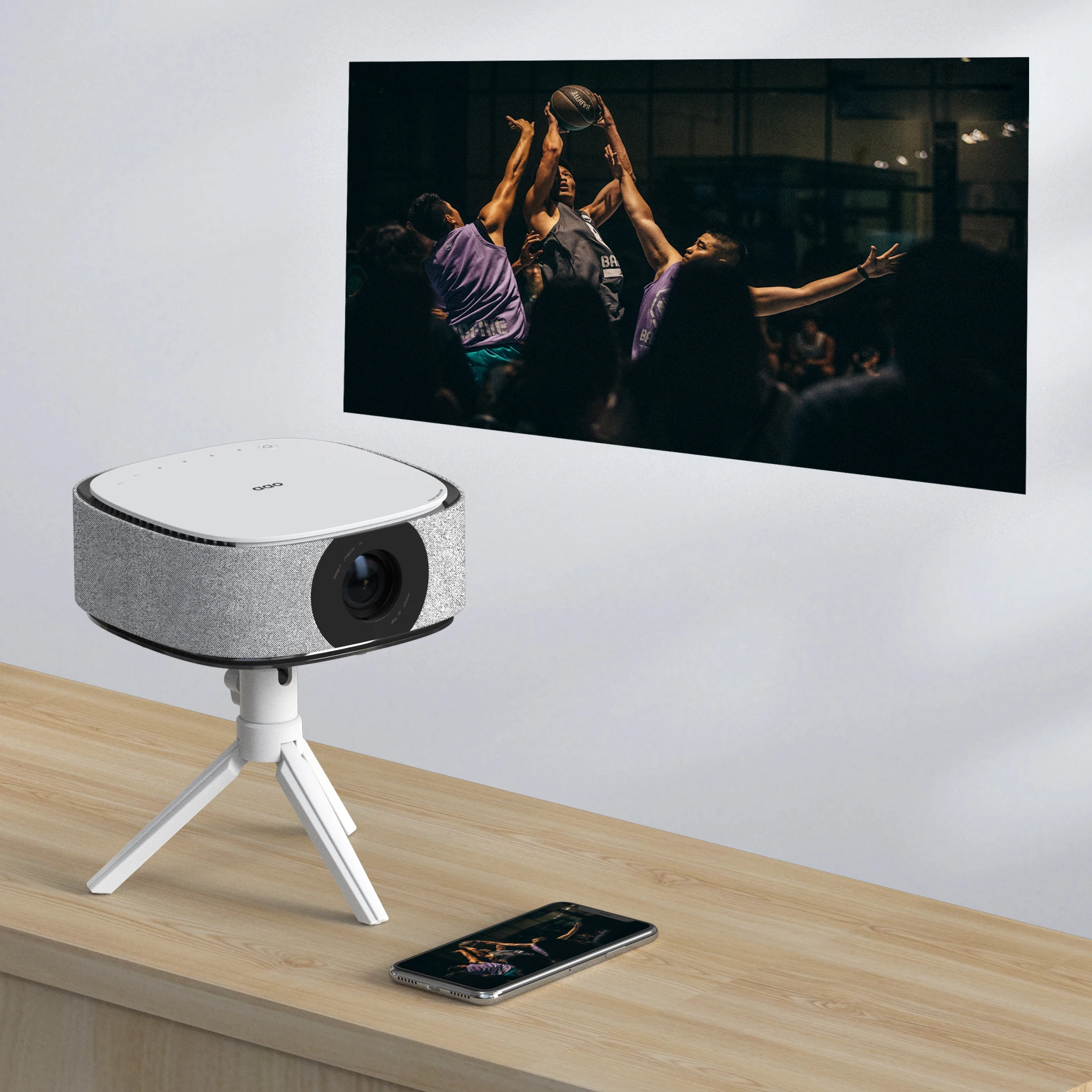 Mini Portable Projector Rechargeable Battery - Портативный проектор YG361 Mini Lens 4K
