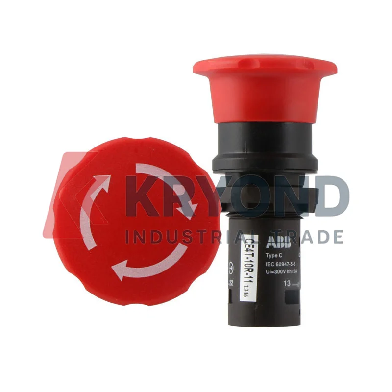 ABB Emergency Stop Emergency Button CE4T-10R-11 MPET1-10R MPEP4-10R 22MM Red 40MM Mushroom Head Rotation Reset Original Product