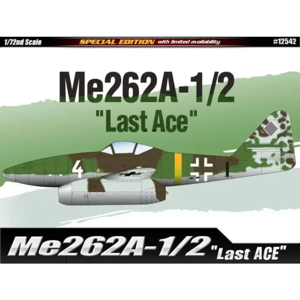 Academy 12542 1/72 Me262A1a/2a Last Ace Fighter/Bomber