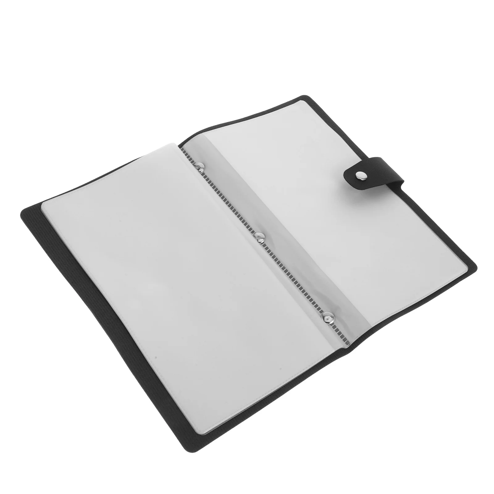 PU PVC Invoice Album Office Bill Storage Organizer Waterproof Business Checkbook Binder Document Holder